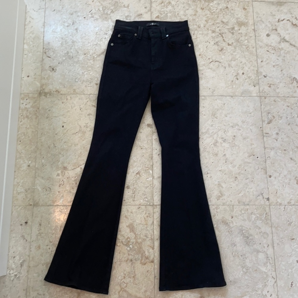 7 For All Mandkind Black Jeans